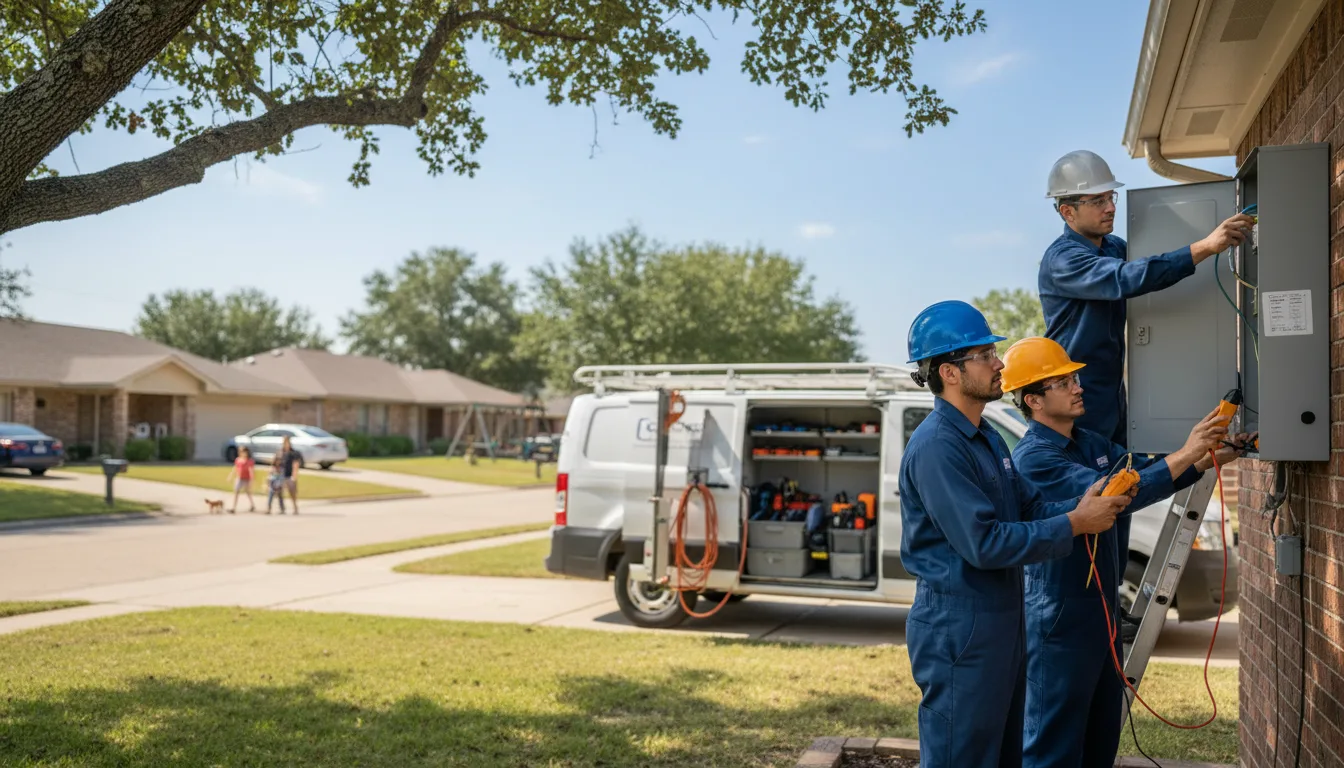 Certified electrician providing emergency electrical services in Letts, IA